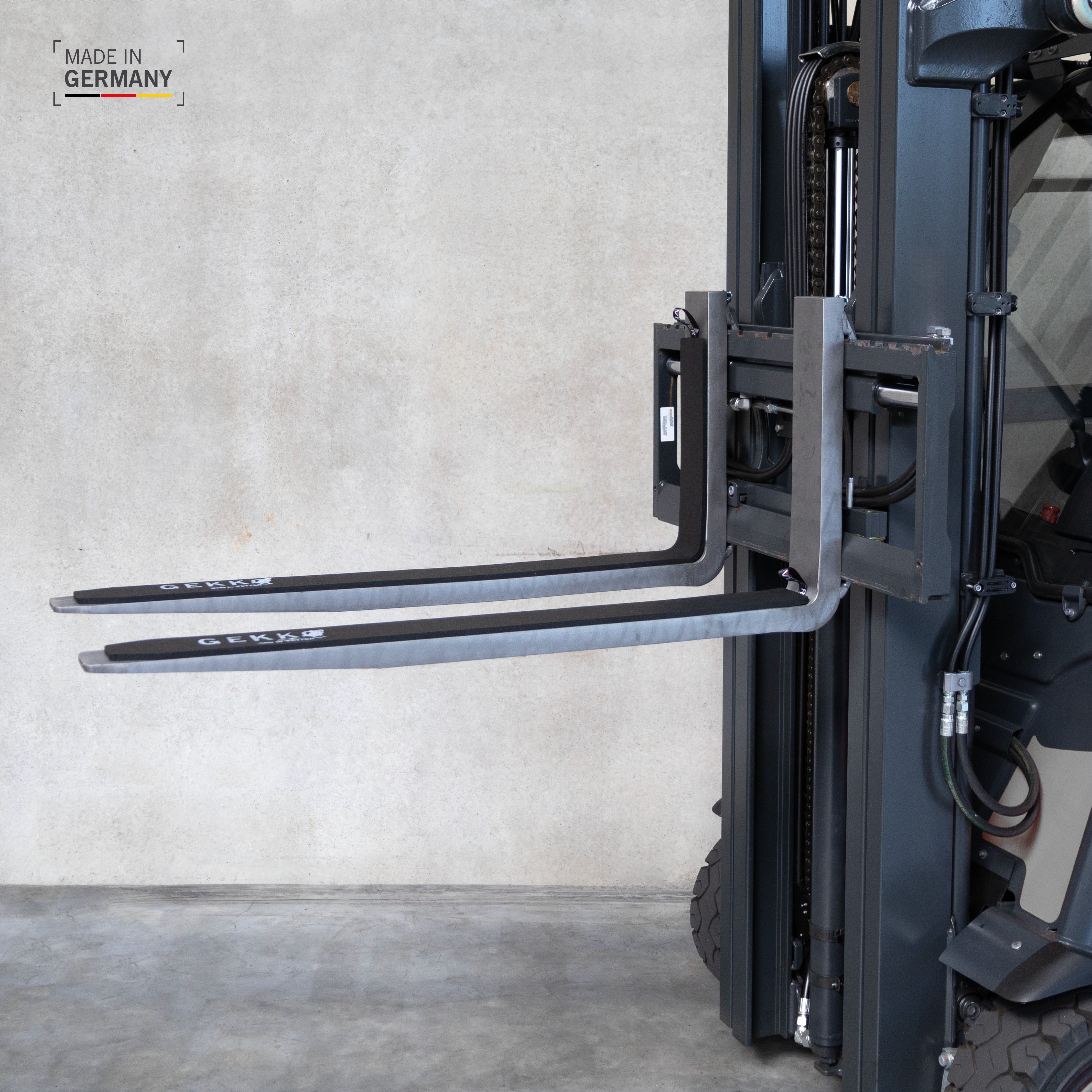 GEKKO Antirutschauflage am Gabelstapler, Titelbild ohne Text