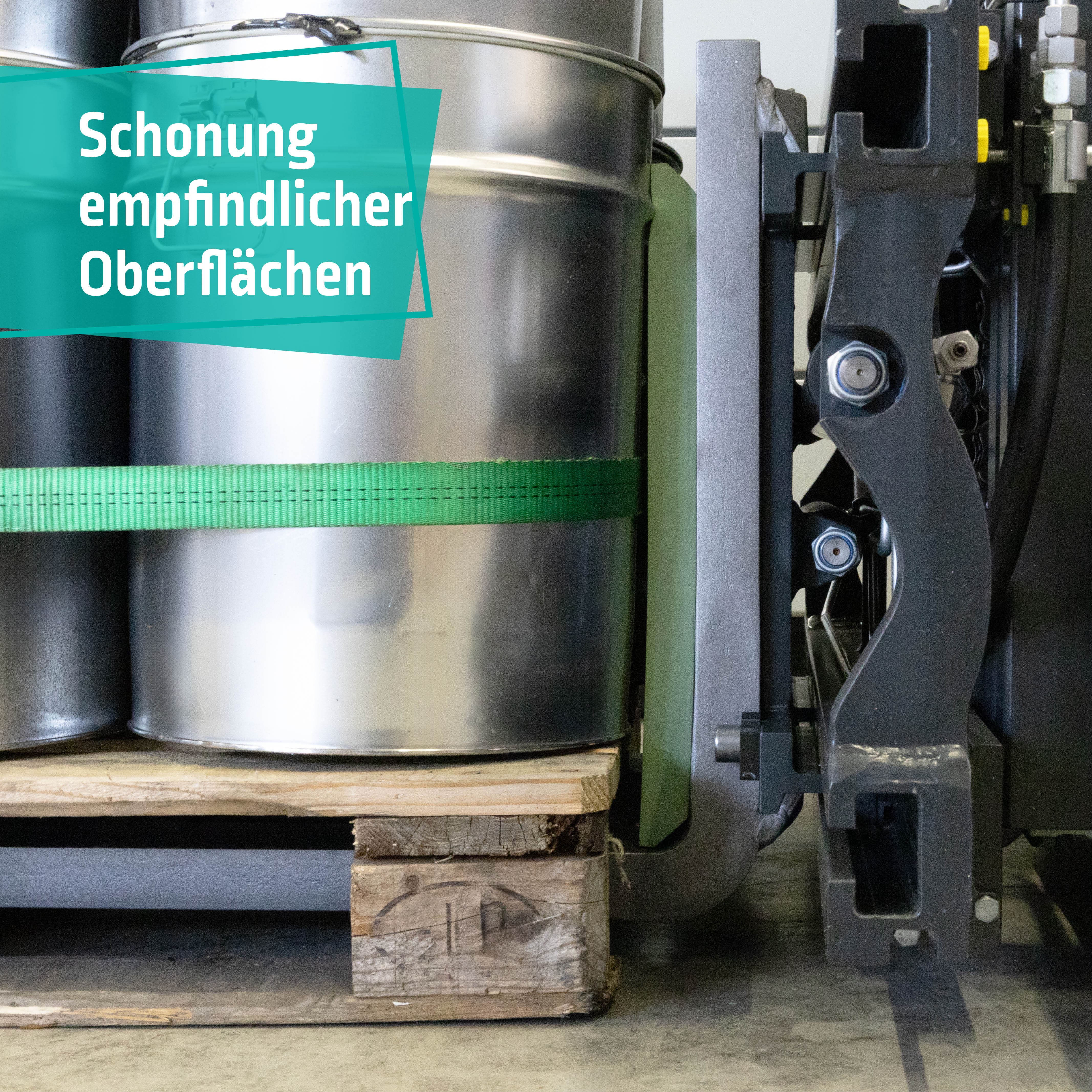 Anfahrschutz grün als Rammschutz für empfindliche Waren