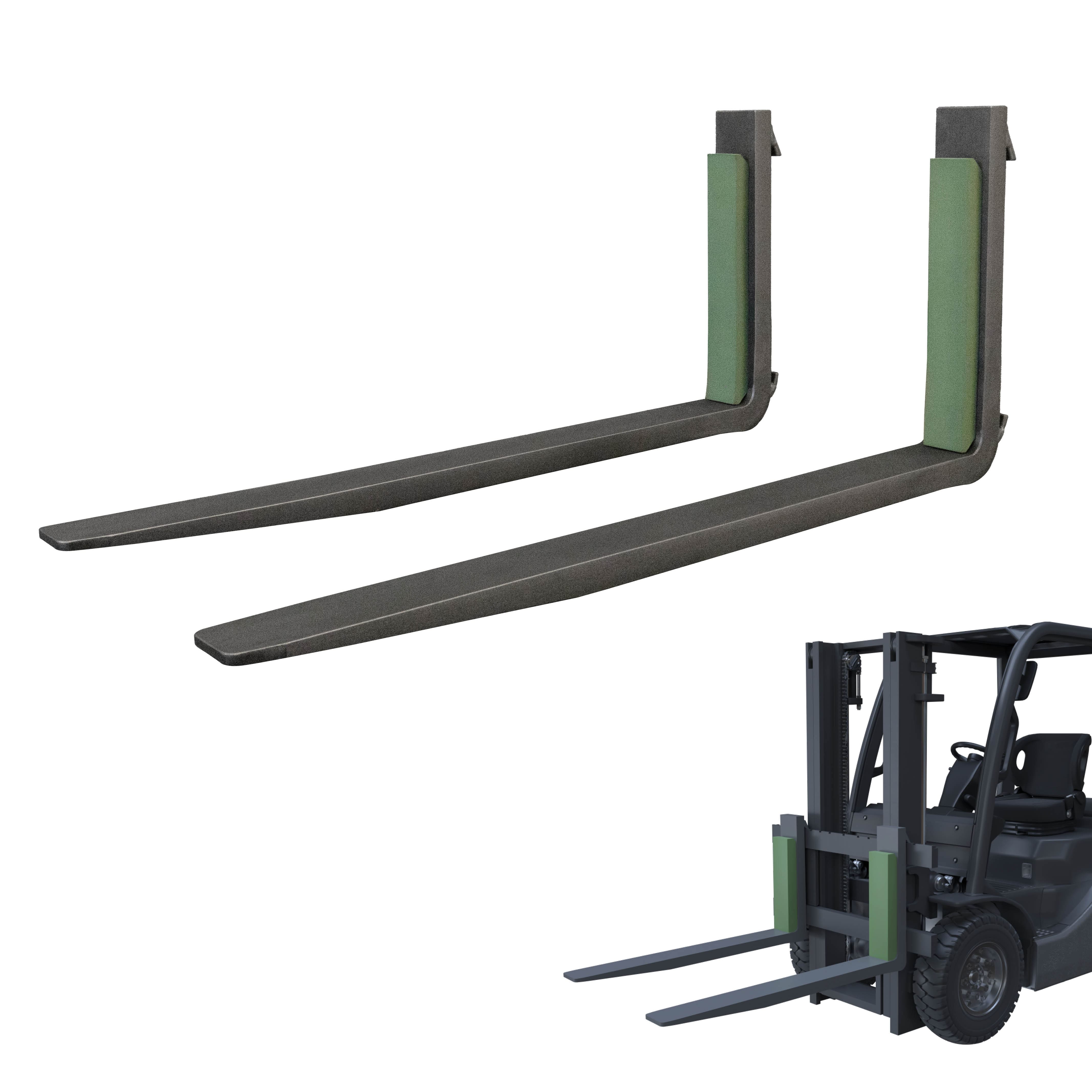 Anfahrschutz KOALA magnetisch und Gabelstapler mit Montagebeispiel