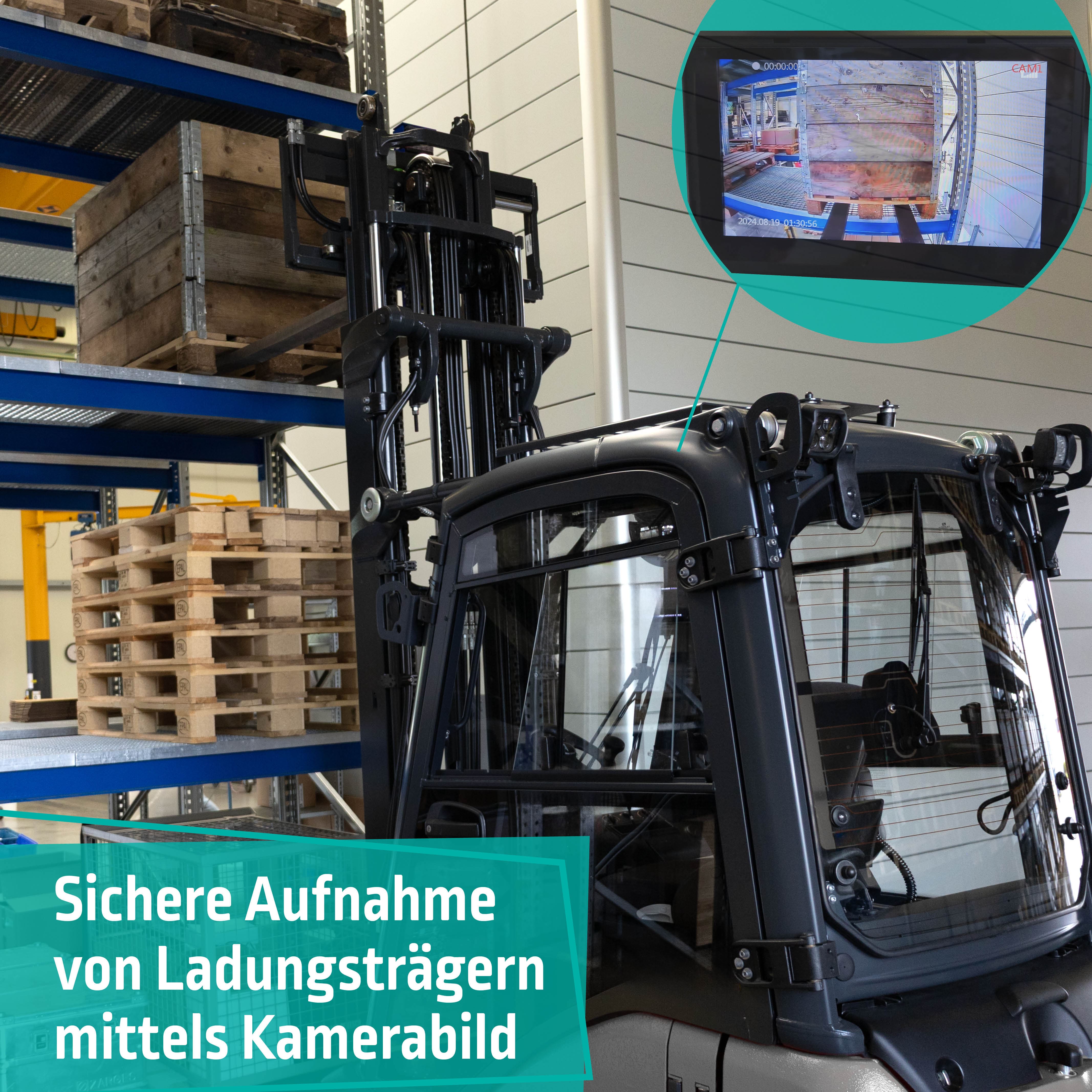 Sichere Ladungsaufnahme mit der LUXX FC Gabelträger Kamera