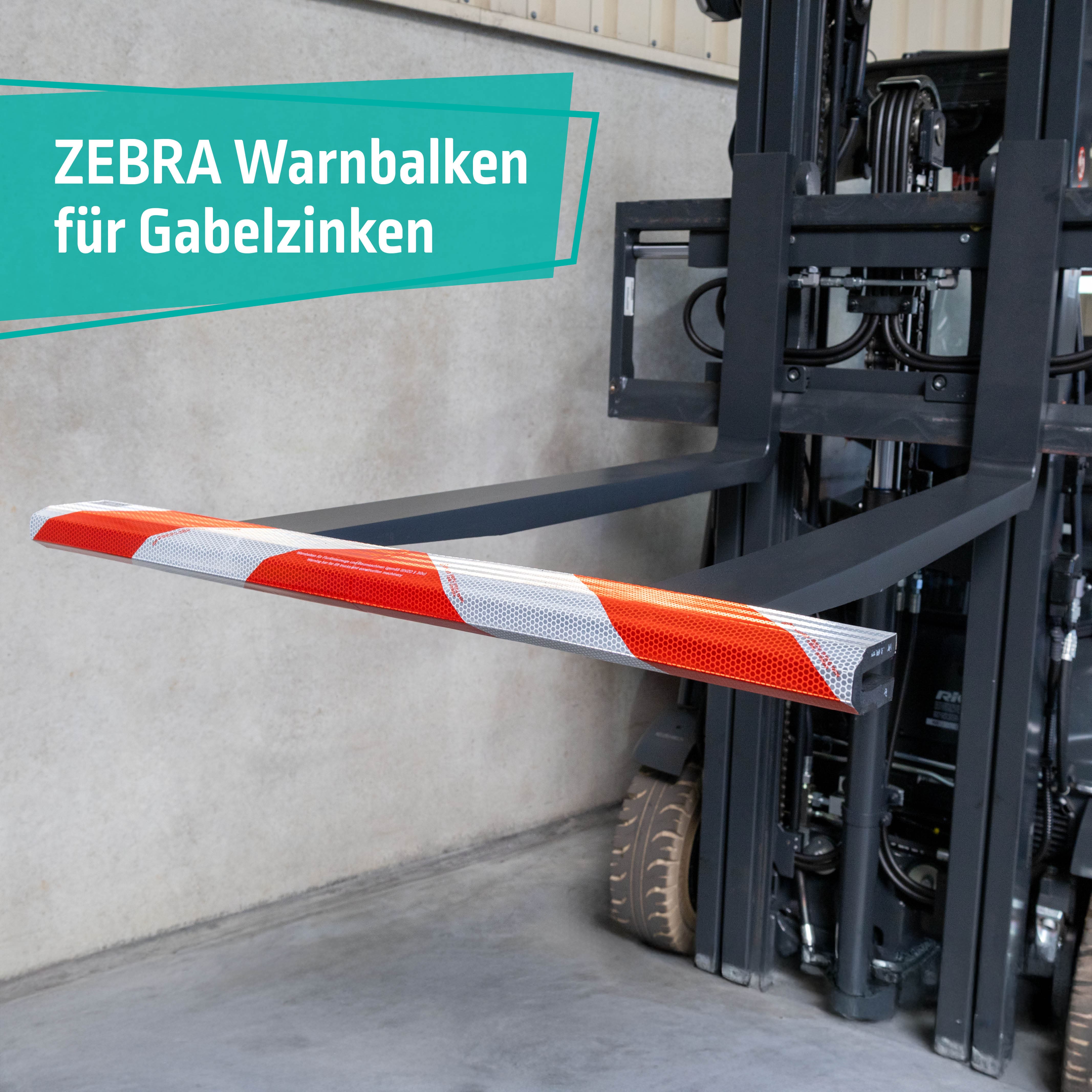 Gabelschutz auf Gabelzinken aufgeschoben