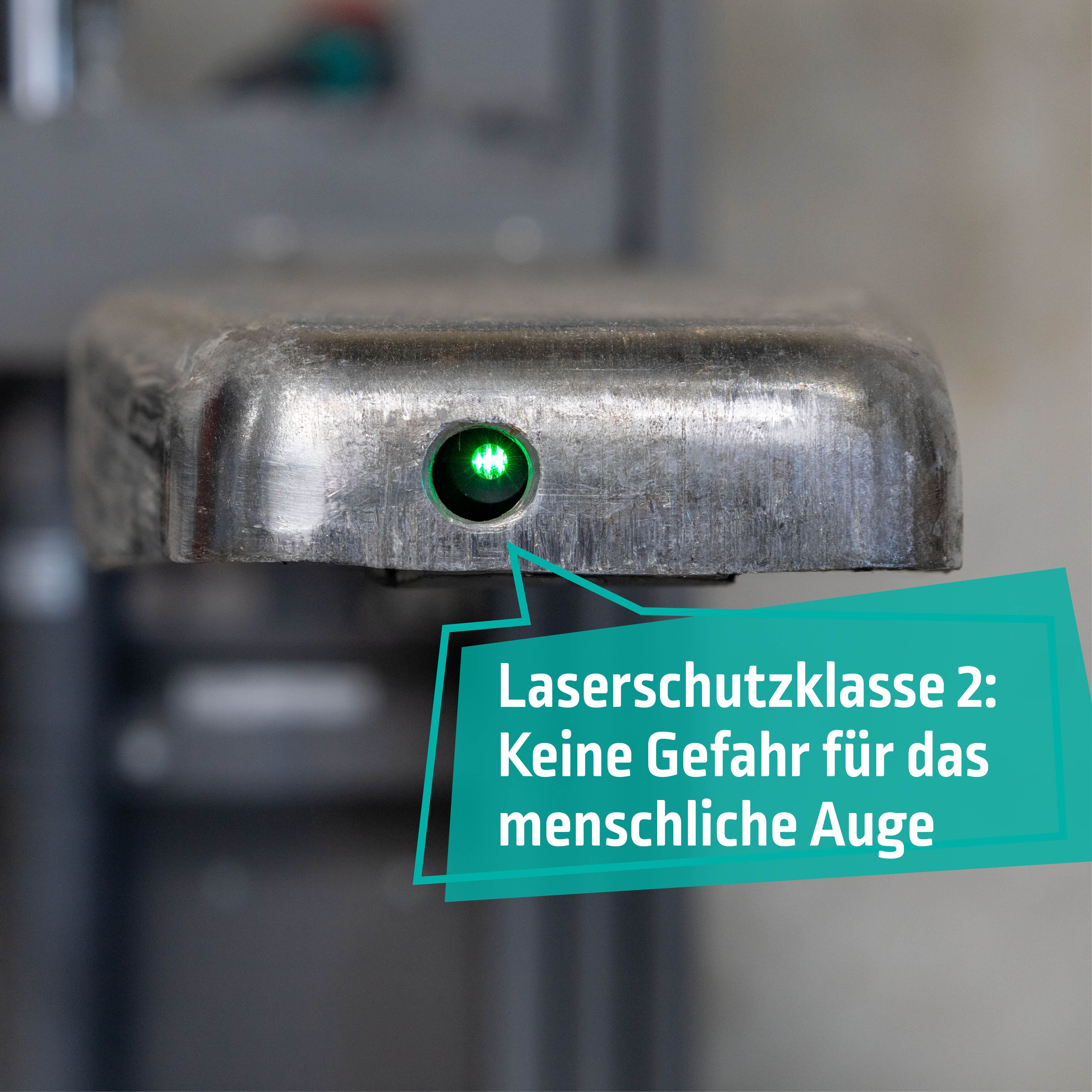 Detailansicht COBRA Laser mit Schutzklasse 2