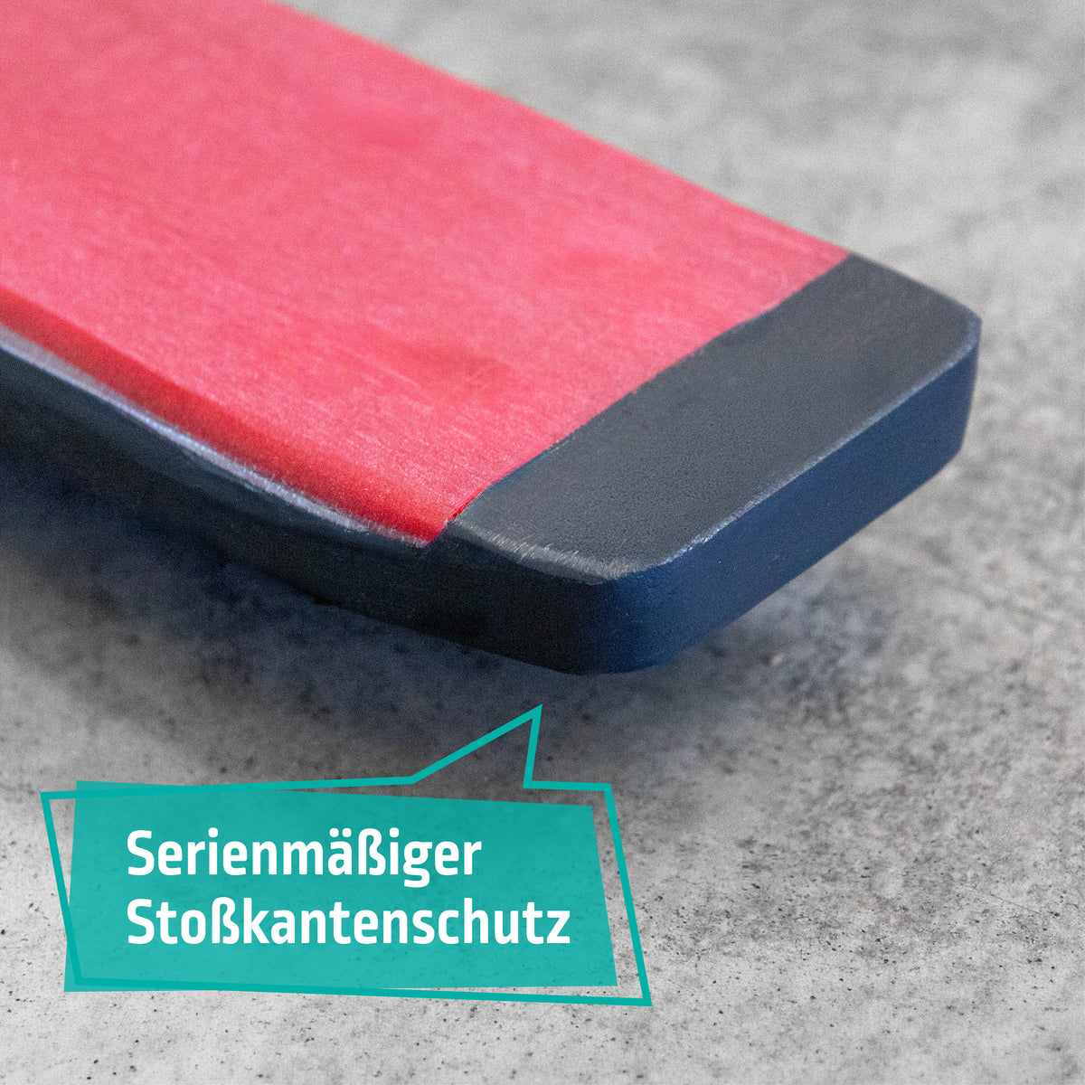 Kantenschutz an beschichteten Gabelzinken