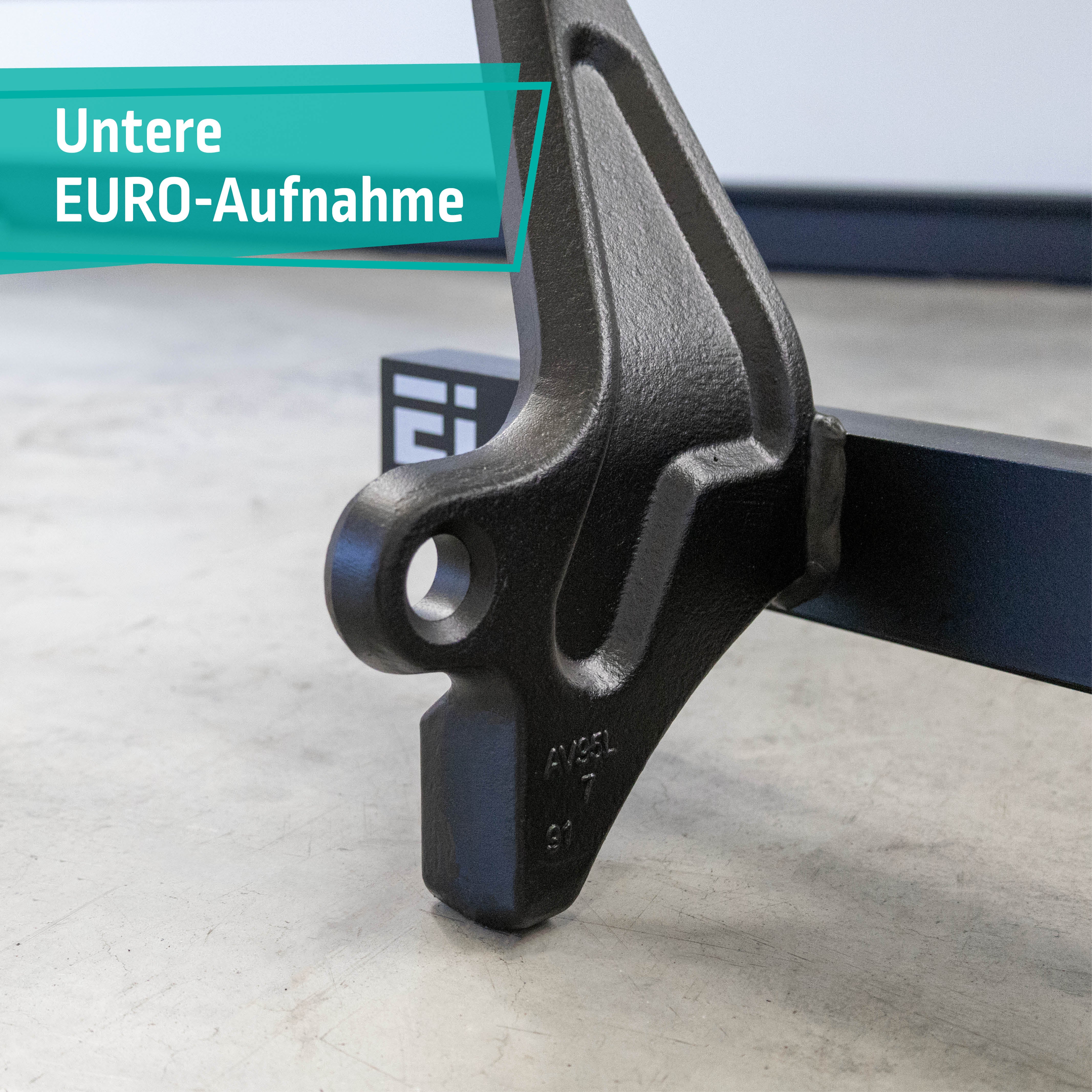 Untere EURO Aufnahme der ELI Palettengabeln