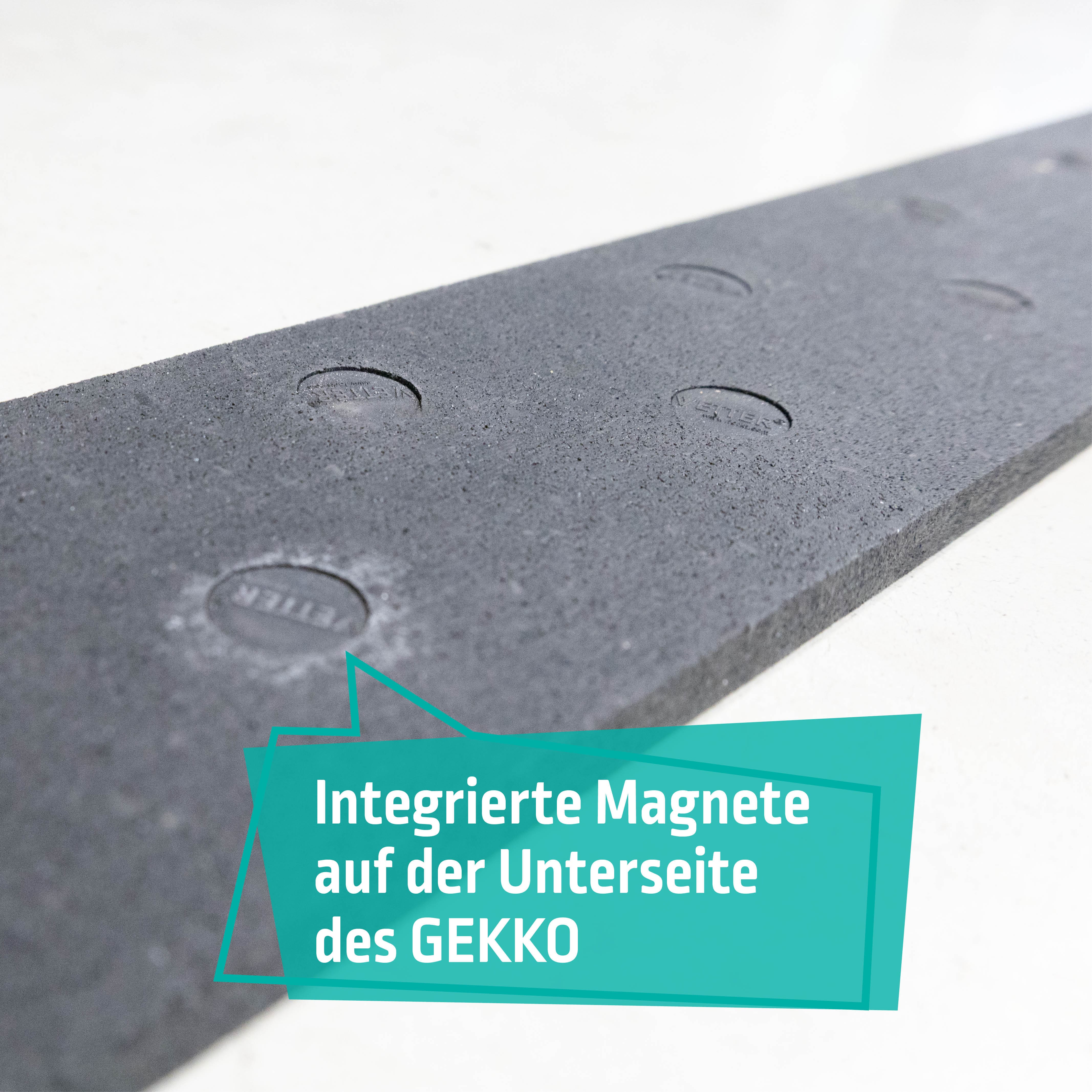 Integrierte magnetische Befestigung an der GEKKO Unterseite