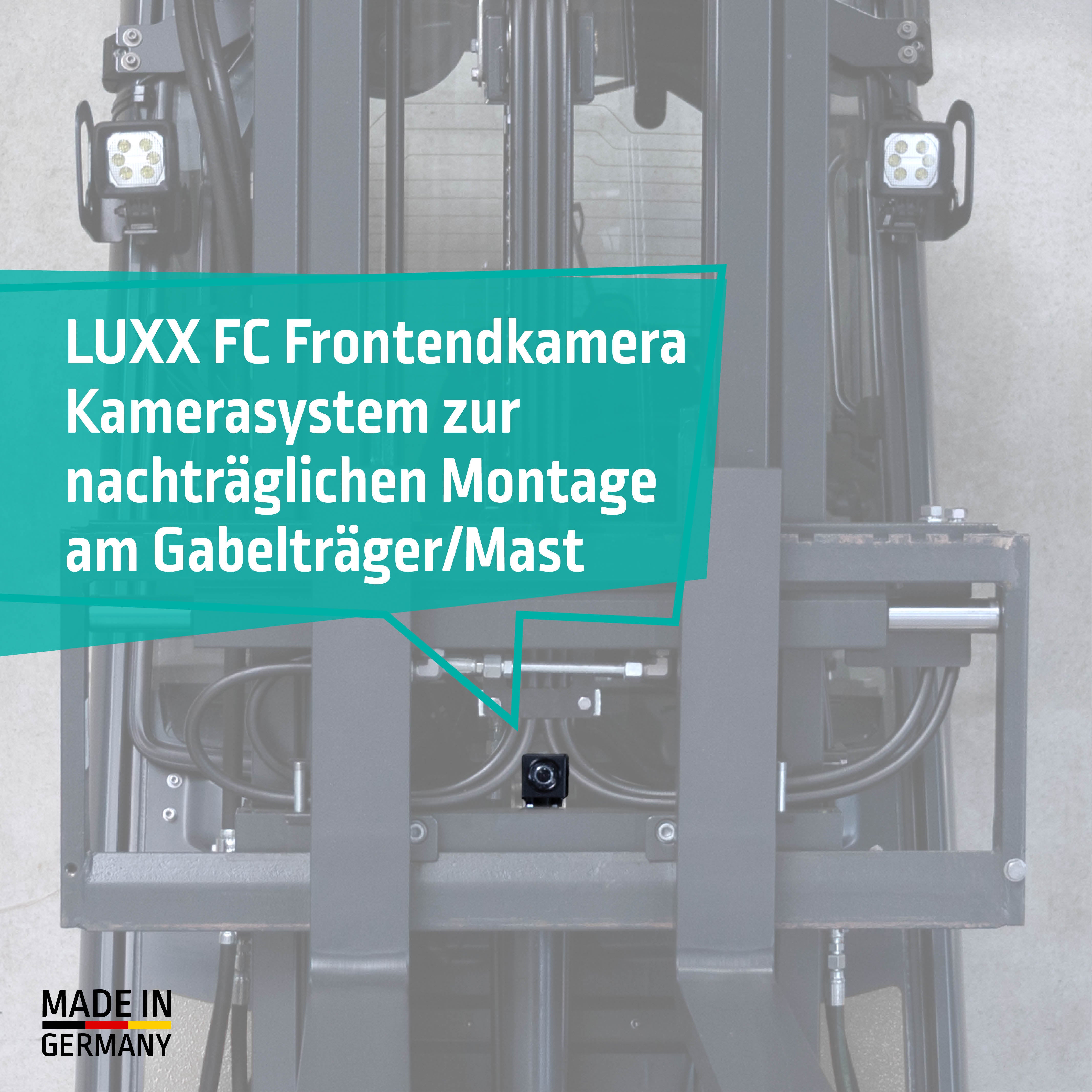 LUXX FC Frontendkamera Kamerasystem zur nachträglichen Montage am Gabelträger / Mast