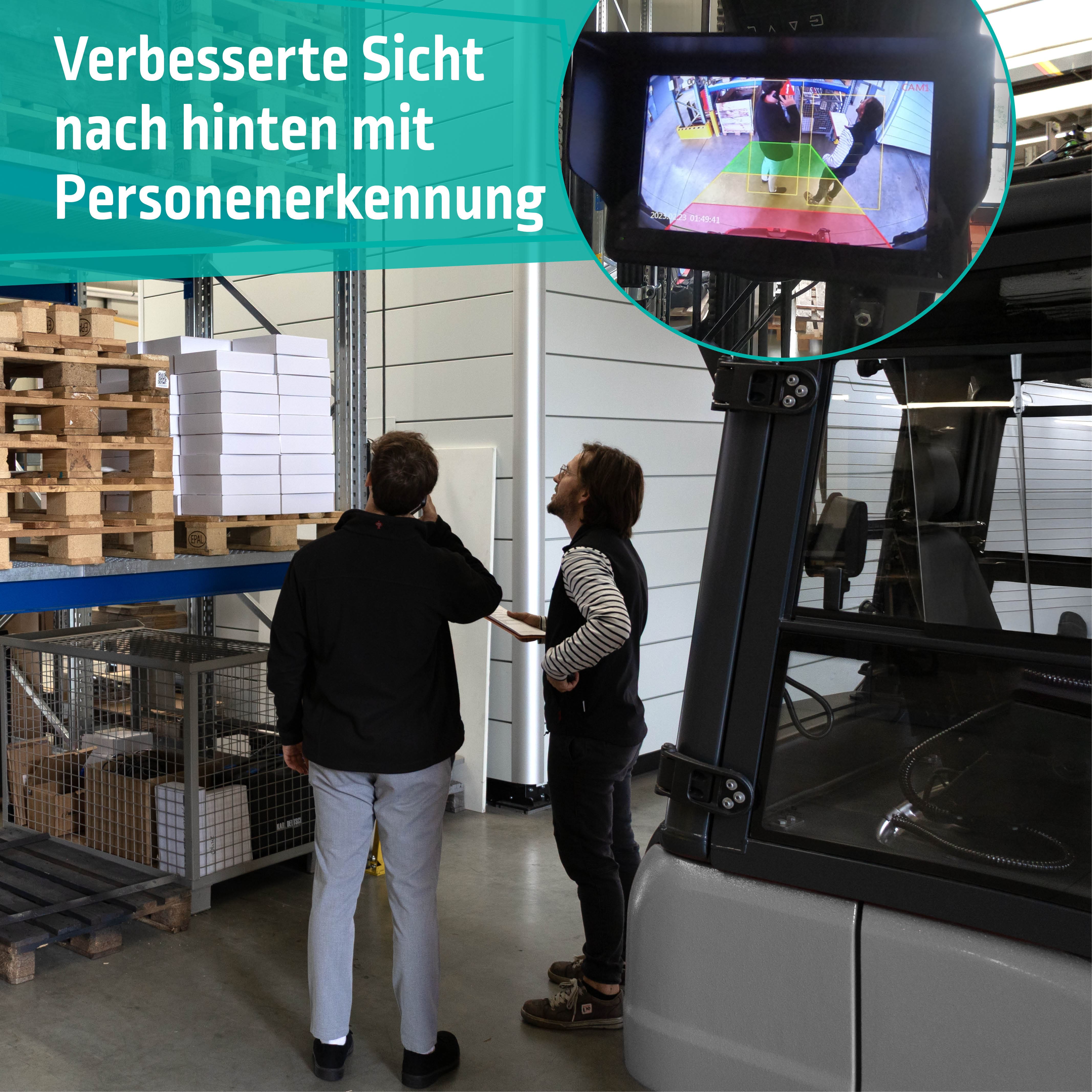 Verbesserte Sicht nach hinten und Personenerkennung LUXX Rückfahrkamera