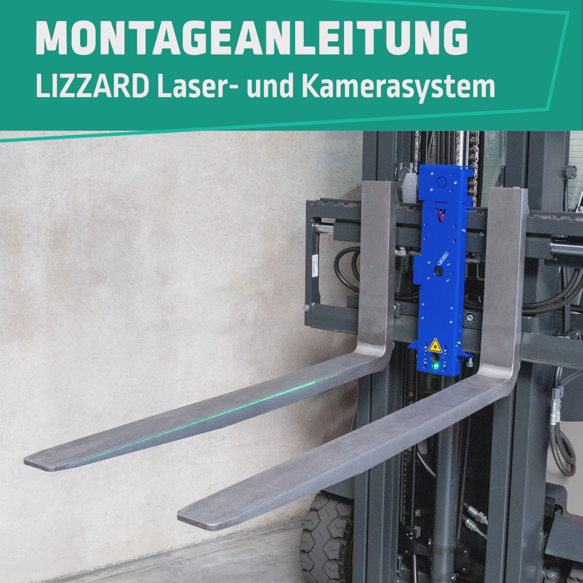 Montageanleitung LIZZARD Premium Laser und Gabelträger-Kamera