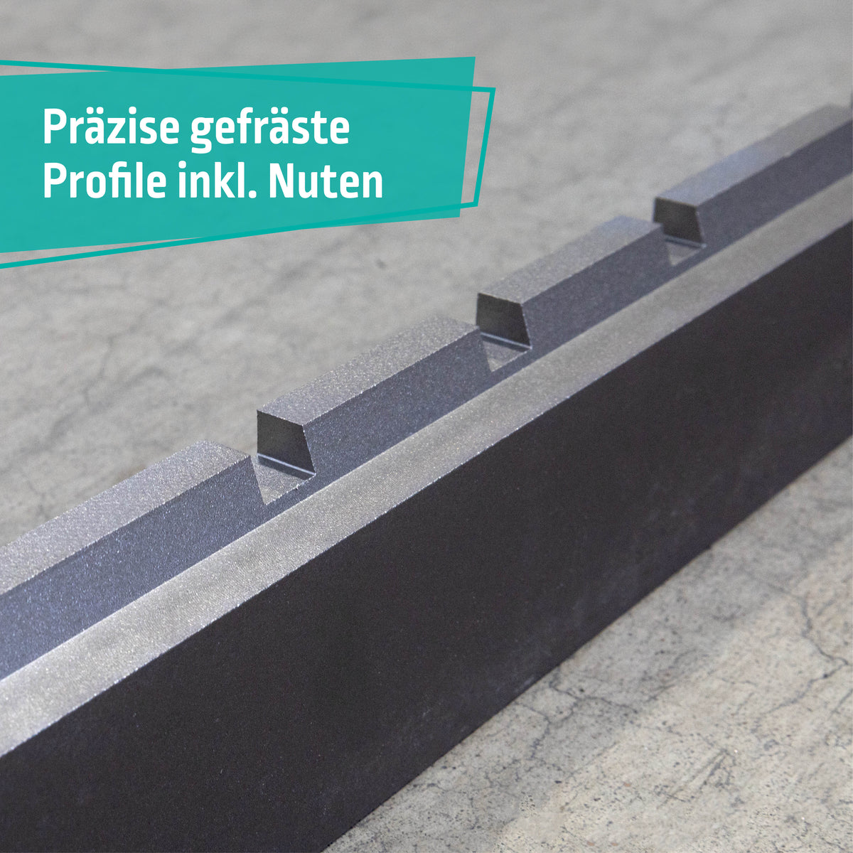 Gabelträger Profile gefräst mit Nuten