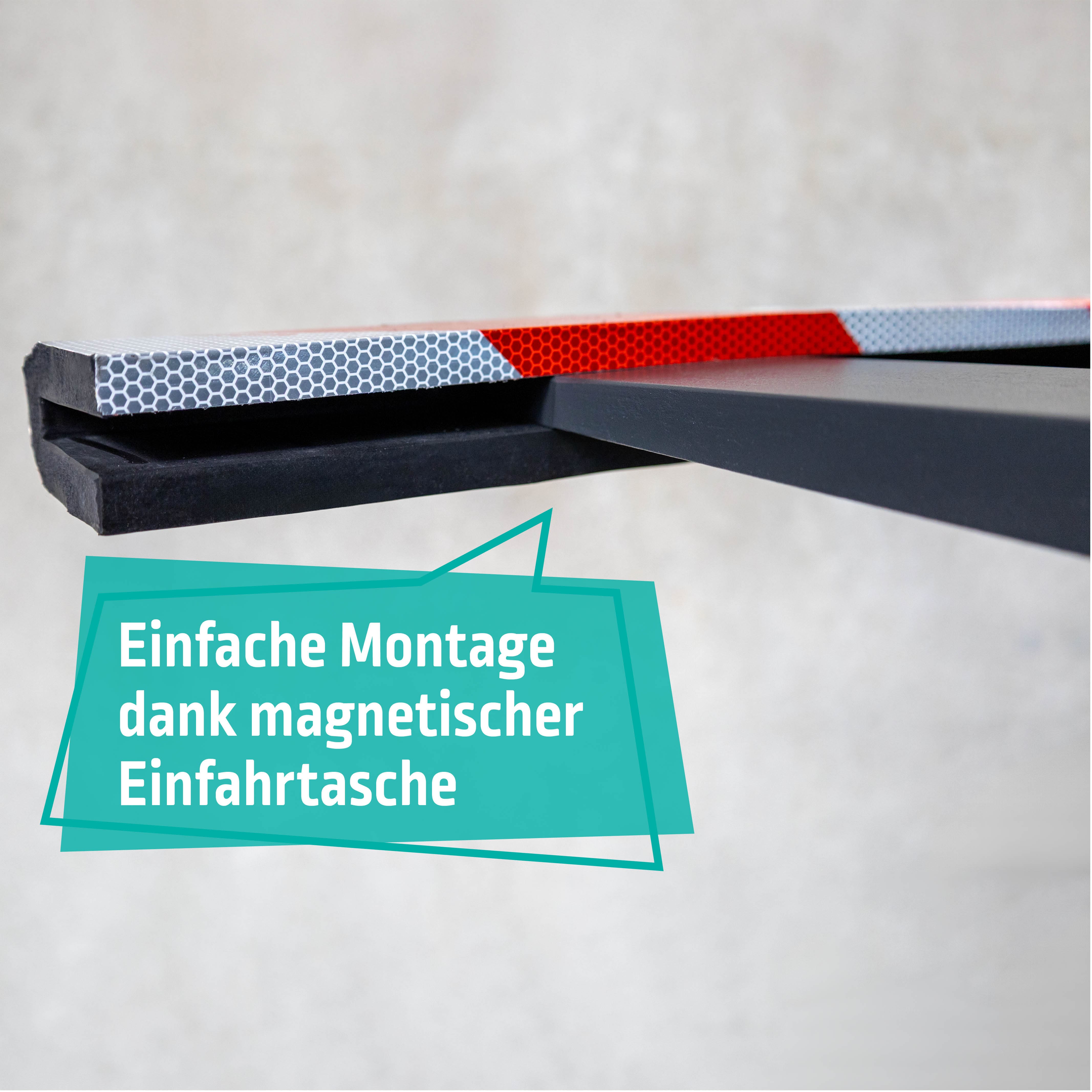 Gabelzinkenschutz mit magnetischen Einfahrtaschen für einfache Montage